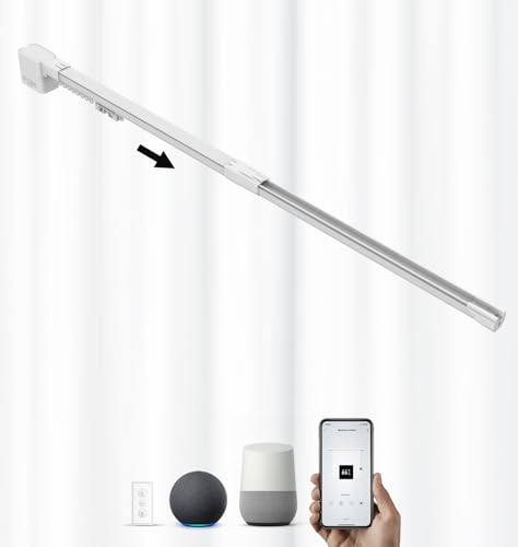 ACRIMO Kit Schienensystem für Elektrische Vorhänge, Motorisiert, Breite 1,5-2,6 Meter, Seitliche Vorhangöffnung, Motor WiFi und Fernbedienung, Kompatibel mit Google Home, Alexa und Tuya Smart App. ACRIMO Kit Schienensystem für Elektrische Vorhänge, Motorisiert, Breite 1,5-2,6 Meter, Seitliche Vorhangöffnung, Motor WiFi und Fernbedienung, Kompatibel mit Google Home, Alexa und Tuya Smart App. von ACRIMO