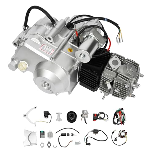 ACROSSPART 125ccm 4 Takt Motor, Semi Auto Engine Kit, Einzelzylinder Elektrostart Luftgekühlt Motor mit Pedalstart und CDI-Zündsystem 9:1 Verdichtungsverhältnis & PZ19 Vergaser ACROSSPART 125ccm 4 Takt Motor, Semi Auto Engine Kit, Einzelzylinder Elektrostart Luftgekühlt Motor mit Pedalstart und CDI-Zündsystem 9:1 Verdichtungsverhältnis & PZ19 Vergaser von ACROSSPART