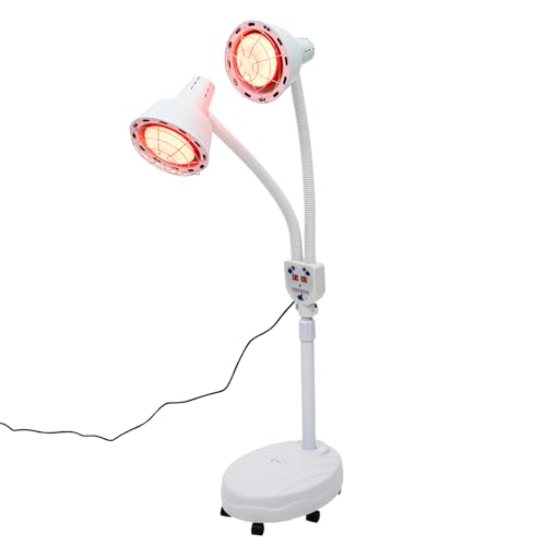 ACROSSPART 275W Doppelkopf Infrarotlampe Rotlichtlampe Stand Rotlichtlampe Wärmelampe Infrarottherapie Infrarotlampe mit Rollen Therapie Rotlicht Lichttherapie ACROSSPART 275W Doppelkopf Infrarotlampe Rotlichtlampe Stand Rotlichtlampe Wärmelampe Infrarottherapie Infrarotlampe mit Rollen Therapie Rotlicht Lichttherapie von ACROSSPART
