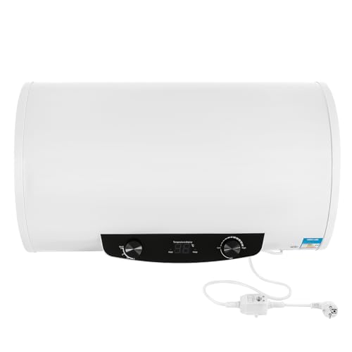 ACROSSPART 70L Durchlauferhitzer Küche 2KW Horizontal Elektro Warmwasserspeicher Boiler Water Heater mit Handbrause Wandhänge Wasserboiler von ACROSSPART