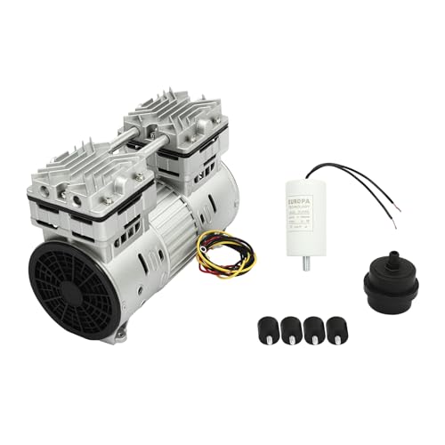 ACROSSPART 800W Vakuumpumpe Ölfrei Unterdruckpumpe Vakuum Industrie Labor Vakuum Pumpe Geschwindigkeit 1400rpm Geräuscharm, Ausgezeichnete Wärmeableitung von ACROSSPART