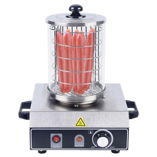 ACROSSPART Bockwurstwärmer Edelstahl Hot Dog Maker WüRstchenwäRmer Wurstwärmer Temperaturregler 30-85 °C Profi Würstchenkocher von ACROSSPART