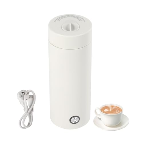 ACROSSPART Kleiner Tragbarer Wasserkocher 3-in-1 Reise Elektrischer Wasserkocher 400ml Mini Wasserkocher Elektrisch Edelstahl Wasser Kochen mit Automatische Isolationsfunktion (Rosa) von ACROSSPART