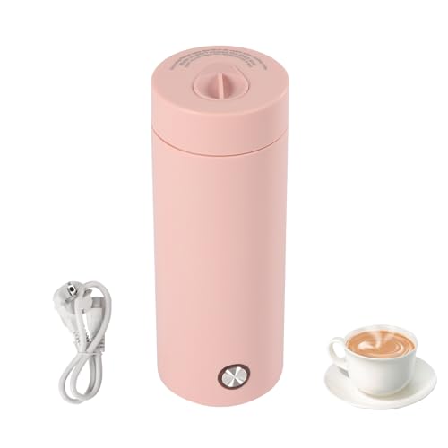 ACROSSPART Kleiner Tragbarer Wasserkocher 3-in-1 Reise Elektrischer Wasserkocher 400ml Mini Wasserkocher Elektrisch Edelstahl Wasser Kochen mit Automatische Isolationsfunktion (Weiß) von ACROSSPART