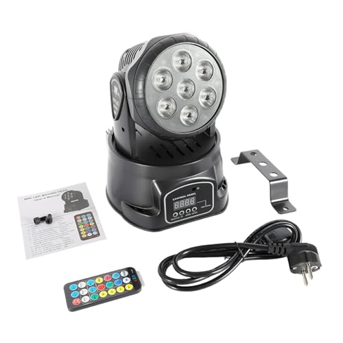 ACROSSPART Mini Moving Head Beam Bühnenlicht Disco Partylicht DJ Club Show Party Lichter mit Fernbedienung für DJ Disco Halloween Club Hochzeit Home Party von ACROSSPART