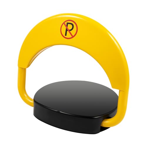 ACROSSPART Parkplatzsperre mit 2x Fernbedienung Parkbügel Elektrisch Parkplatzsperre mit Batterie Automatik Klappbar Parksperre Parkplatzsperre Elektrisch mit Reflektor von ACROSSPART