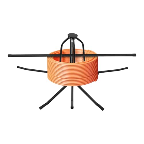 ACROSSPART Rohrhaspel Fußbodenheizung, Abrollgerät Rohr Abwickler, Abroller Fußbodenheizungsrohr, Rohrabroller mit Tasche, Max. 200kg (A) von ACROSSPART