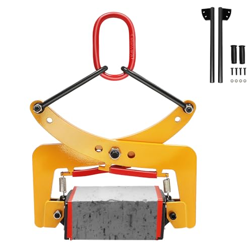 ACROSSPART Versetzzange Bordsteinzange 325 kg, Hebezange Steinzange 6-24cm, Bordsteinträger Heber, Steinhebeklemmen Vertikale, Pflastersteine Steinheber von ACROSSPART