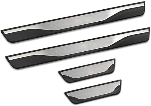 ACRUZ 4 Stück Auto Einstiegsleisten Schutzfolie für NIS-san Qashqai J12 2022 2023, Edelstahl Aufkleber Kantenschutz Styling Tuning Zubehör von ACRUZ