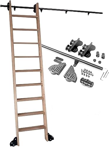 ACRaBoss 3,3 Fuß – 20 Fuß Schwarze Rollleiter-Hardware-Bibliothek, Schiebeleiter-Hardware-Kit, Gleitschiene, Rundrohr, Mobile Leiterschiene Mit Bodenrollenrad/6.6Ft/200Cm Track Kit ACRaBoss 3,3 Fuß – 20 Fuß Schwarze Rollleiter-Hardware-Bibliothek, Schiebeleiter-Hardware-Kit, Gleitschiene, Rundrohr, Mobile Leiterschiene Mit Bodenrollenrad/6.6Ft/200Cm Track Kit von ACRaBoss