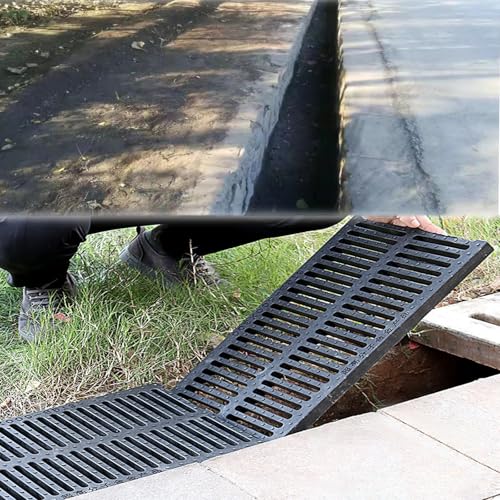 ACRaBoss Robuste Abdeckung Für Grabenabflussgitter Im Außenbereich, Langlebiges Abwassersieb Für Terrasse, Garten, Gehweg Und Grünflächen/40 * 50 * 4Cm(15.7 * 19.6 * 1 3/5 In) von ACRaBoss