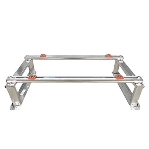 ACRaBoss Robuste Universal-Klimaanlagenhalterung – Edelstahl-Stützständer Für Mini-Split-Klimaanlagen Und Wärmepumpen – Robuste Kondensator-Montagebasis/Sier/73 * 40 * 23Cm von ACRaBoss