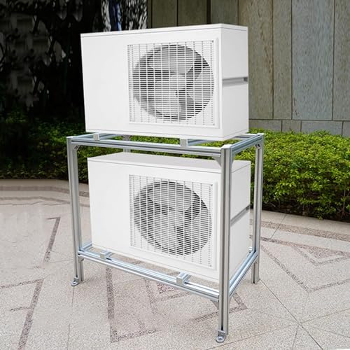 ACRaBoss Robuster Bodenständer Für Klimaanlagen Aus Aluminiumlegierung, Verstellbare Doppellagige Stützhalterung Für Mini-Split-Wärmepumpensysteme/80 * 50 * 88Cm von ACRaBoss