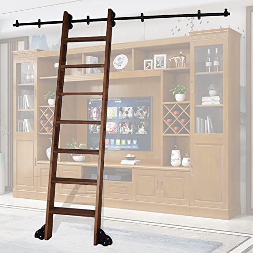 ACRaBoss Schwarzes Rundes Rohr-Schiebeleiter-Hardware-Kit Für Bibliotheken, 13 Fuß Schienenset Für Das Homeoffice, Rollleiter Mit Bodenrollen, Keine Leiter Im Lieferumfang Enthalten/6.6Ft/200Cm Track ACRaBoss Schwarzes Rundes Rohr-Schiebeleiter-Hardware-Kit Für Bibliotheken, 13 Fuß Schienenset Für Das Homeoffice, Rollleiter Mit Bodenrollen, Keine Leiter Im Lieferumfang Enthalten/6.6Ft/200Cm Track von ACRaBoss