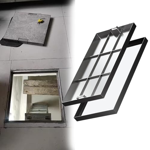 ACRaBoss Unsichtbarer Schachtdeckel Mit Einziehbarem Griff, Aluminium-Klärgrubendeckel Und -Sockel Für Einfahrten, Wohngegenden Und Höfe/Sier/40 * 30 * 5Cm ACRaBoss Unsichtbarer Schachtdeckel Mit Einziehbarem Griff, Aluminium-Klärgrubendeckel Und -Sockel Für Einfahrten, Wohngegenden Und Höfe/Sier/40 * 30 * 5Cm von ACRaBoss
