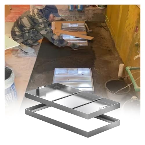 ACRaBoss Versenkte Inspektionsschachtabdeckung Mit Einziehbarem Griff, Quadratischer, Flacher Kanaldeckel Für Docks, Einfahrten, Gehwege/Sier/50 * 35 * 5Cm ACRaBoss Versenkte Inspektionsschachtabdeckung Mit Einziehbarem Griff, Quadratischer, Flacher Kanaldeckel Für Docks, Einfahrten, Gehwege/Sier/50 * 35 * 5Cm von ACRaBoss