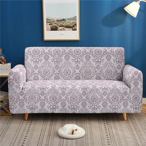 ACSMCQ Sofa Überzug 2 Sitzer Pflanzen und Blumen Sofabezug Strecken Elastisch Superweich Elasthan Sofaüberwurf Couch Überzug Sofahusse, Couchschoner für Hunde Katzen Haustiere von ACSMCQ