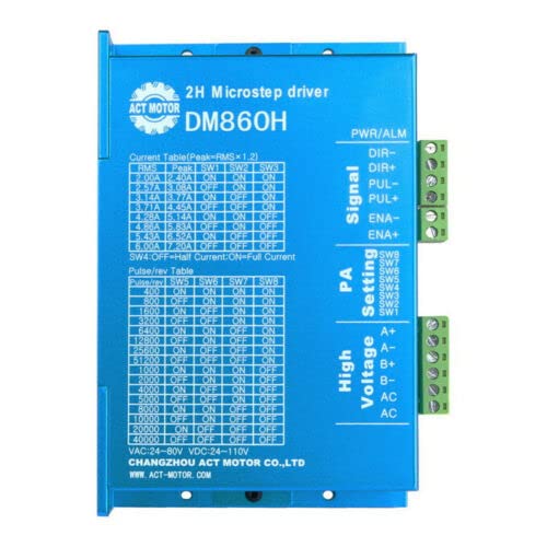 DE-SHIP FREE 1PC Stepper Motor Driver DM860H 7.2A 24-80VAC 24-110VDC Nema34 CNC OEM ACT MOTOR GmbH DE-SHIP FREE 1PC Stepper Motor Driver DM860H 7.2A 24-80VAC 24-110VDC Nema34 CNC OEM ACT MOTOR GmbH von ACT Motor