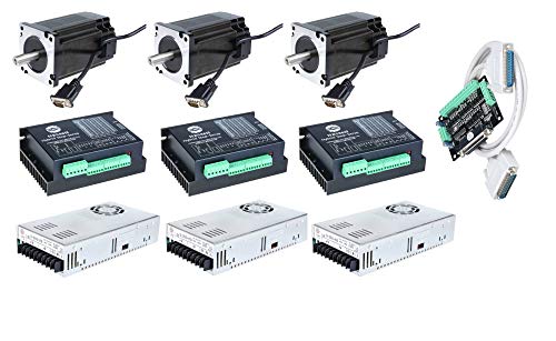 DE-SHIP FREE 3Axis 34SSM5460-EC1000 Step-Servo Encoder 1000PPR Nema34 Closed Loop Motor Bipolar 171mm 1700oz Keyway Shaft 6A 1.8° + HBS86H + 350W 60V Encoder EC1000 CNC OEM ACT MOTOR GmbH DE-SHIP FREE 3Axis 34SSM5460-EC1000 Step-Servo Encoder 1000PPR Nema34 Closed Loop Motor Bipolar 171mm 1700oz Keyway Shaft 6A 1.8° + HBS86H + 350W 60V Encoder EC1000 CNC OEM ACT MOTOR GmbH von ACT Motor