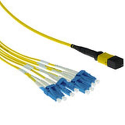 ACT 1 Meter Singlemode 9/125 OS2 fanout patchcable 1 X MTP Female - 4 X LC Duplex 8 fibers von ACT