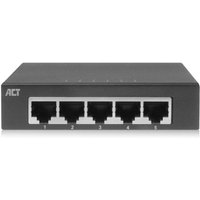 ACT - 10/100/1000 Mbps Netzwerk-Switch 5 Ports - Metallgehäuse von ACT