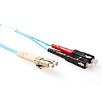 ACT 10 M LSZH Multimode 50/125 OM3 Glasfaser Patchkabel Duplex mit LC und SC Steckern von ACT