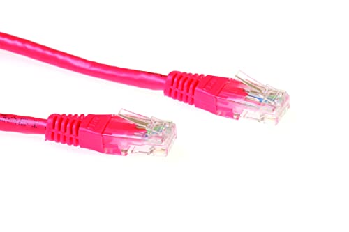 ACT CAT6 LAN Kabel 1m Ethernet, 10/100/1000/Mbit/s, RJ45, U/UTP Netzwerkkabel, 250 MHz, PoE, Vollkupferleitungen, für Switch, Router, Patch Panel, TV, PC & Laptop - IB8501 von ACT