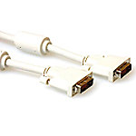 ACT DVI-D Dual Link Kabel Stecker - Stecker 1,8 M Weiß von ACT