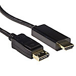 ACT Konvertierungskabel DisplayPort Männlich auf HDMI-A Männlich 1,80 m AK3990 von ACT