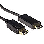 ACT Konvertierungskabel DisplayPort Männlich auf HDMI-A Männlich 1,80 m AK3991 von ACT
