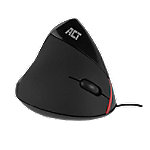 ACT Ergonomic Maus Verkabelt Schwarz von ACT