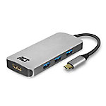 ACT USB-C-zu-HDMI-Multiport-Adapter, 4K, USB-Hub und PD-Durchschleifen von ACT