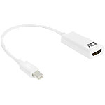 ACT Mini DisplayPort-Stecker nach HDMI AC7525 Weiß 0,15 m. von ACT