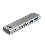 ACT USB C Thunderbolt 3 auf HDMI Buchse Multiport Adapter 4K, USB C, 2X USB-A, Kartenleser, PD Pass Through von ACT