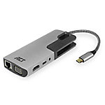 ACT USB-C-auf-HDMI-oder-VGA-Buchse Multiport-Adapter, Ethernet, 3X USB-A, Kartenleser, Audio, PD-Pass-Through von ACT