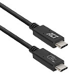 ACT USB-C-Kabel AC7451 Schwarz 0,8 m von ACT
