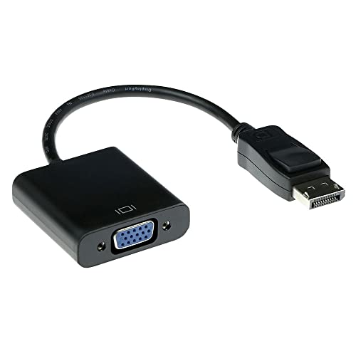 ACT VGA DisplayPort Konverter (Stecker-Buchse), für den Anschluss eines VGA-Monitors, VGA Displayport Adapter 1080P - AK3996 von ACT