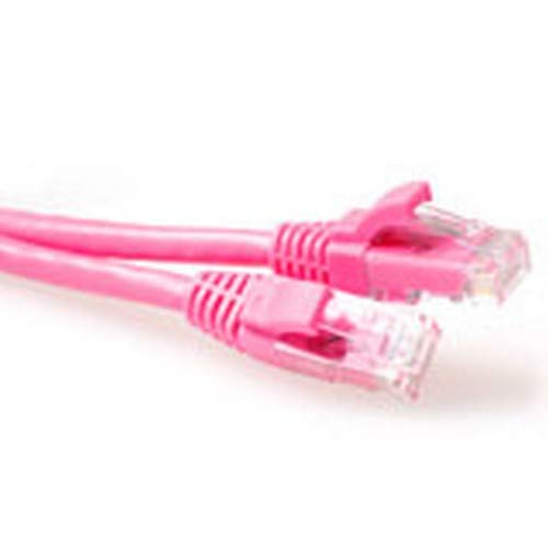 ACT Pink 10 Meter U/UTP CAT6 Patch Cable snagless with RJ45 connectors von ACT