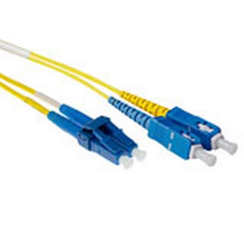 ACT 50 Meter LSZH Singlemode 9/125 OS2 Fiber Short Boot Patch Cable Duplex with LC and SC connectors von ACT