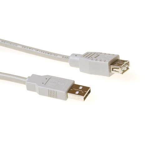 USB 2.0 A-A STECKER/BUCHSE Ivory 0.50M von ACT