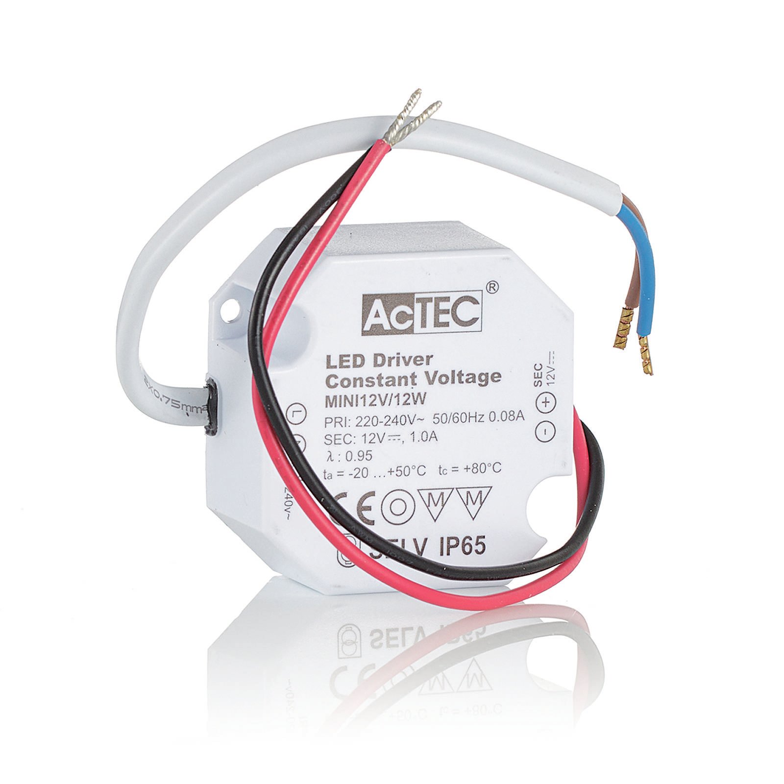 AcTEC Mini LED-Treiber CV 12V, 12W, IP65 von AcTEC