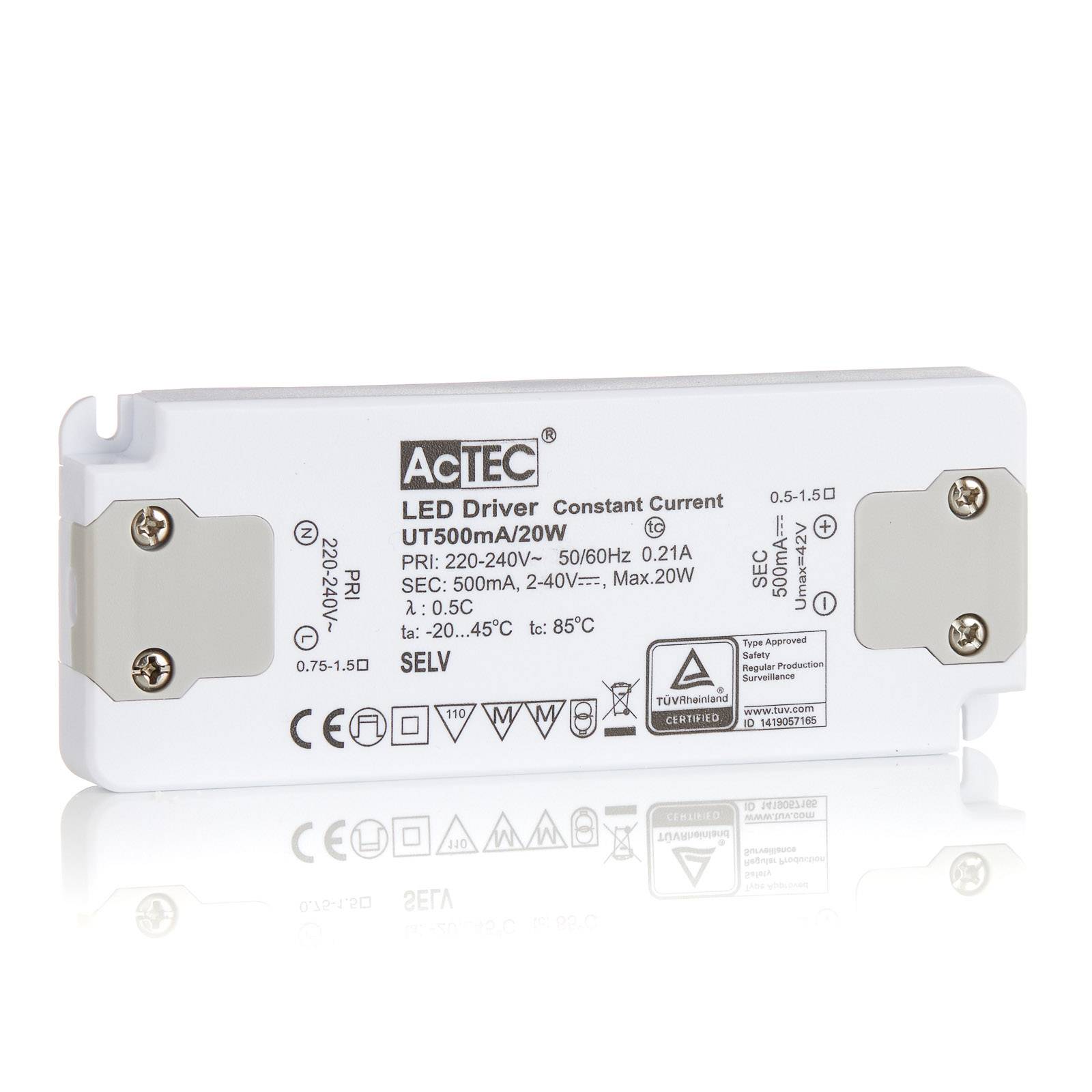 AcTEC Slim LED-Treiber CC 500mA, 20W von AcTEC