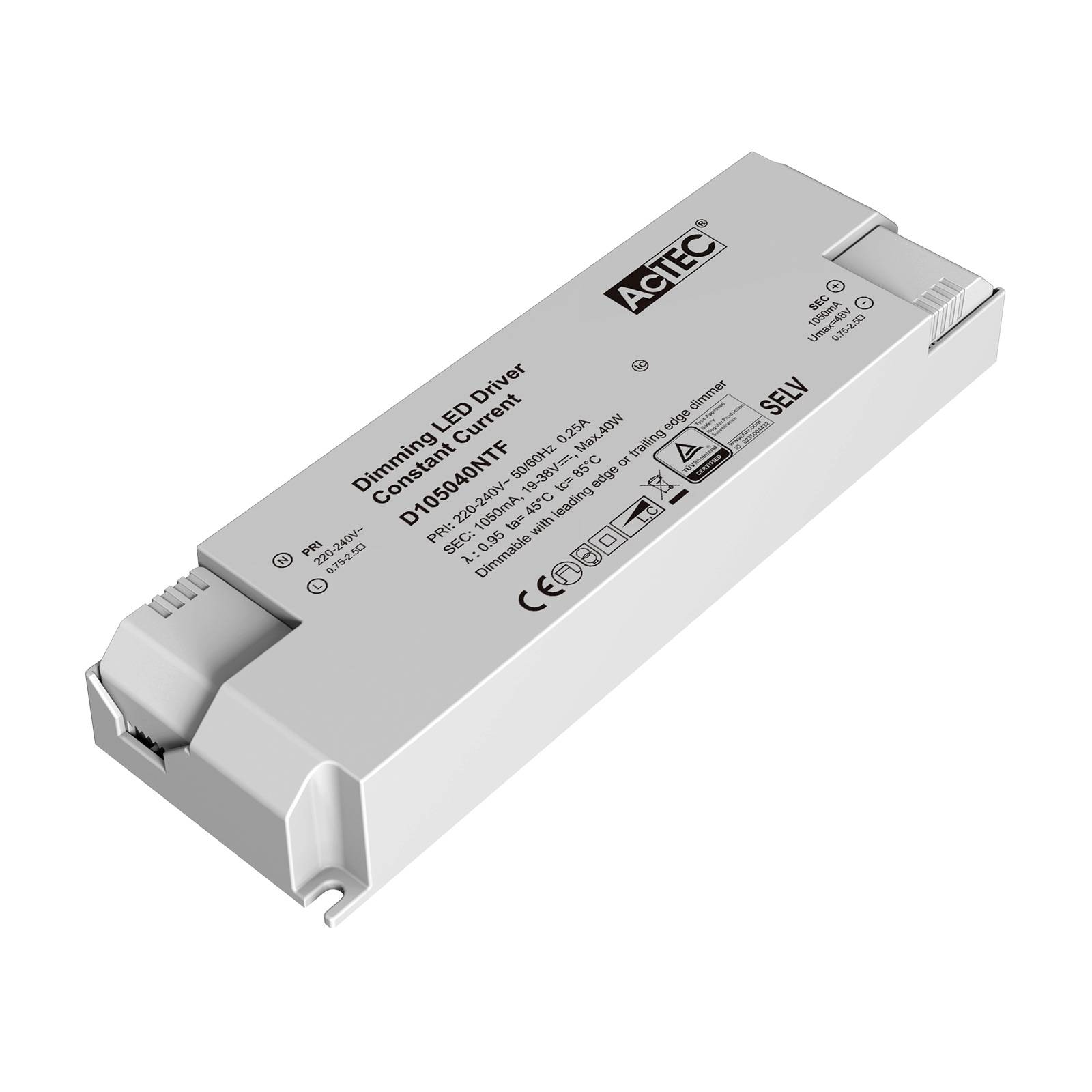 AcTEC Triac LED-Treiber CC max. 40W 1.050mA von AcTEC