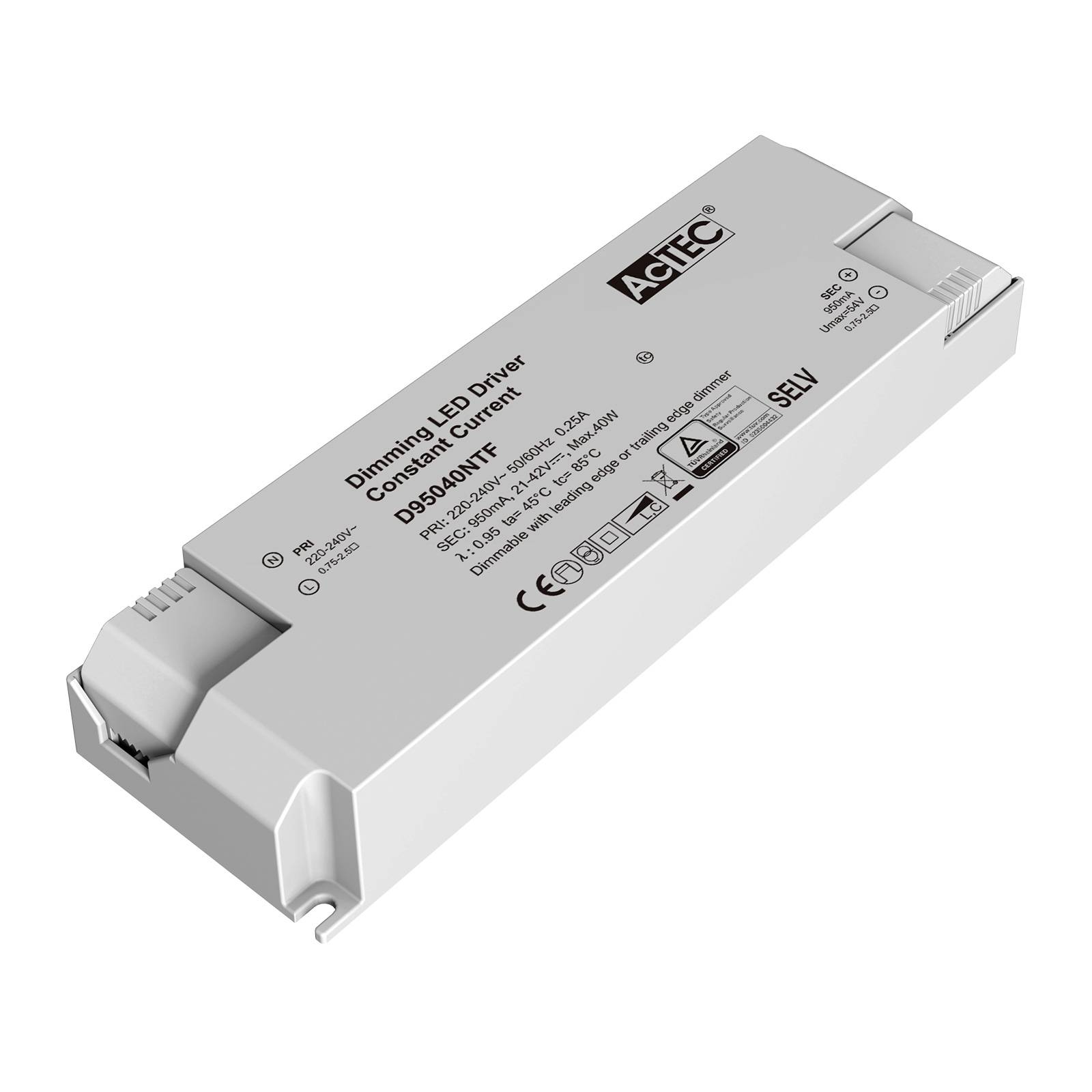 AcTEC Triac LED-Treiber CC max. 40W 950mA von AcTEC