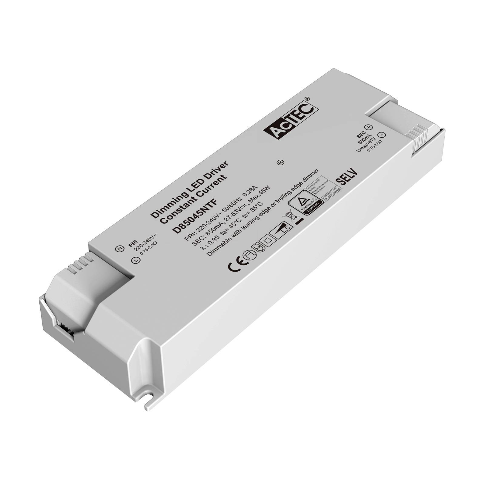AcTEC Triac LED-Treiber CC max. 45W 850mA von AcTEC