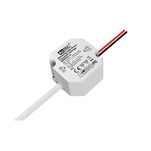 Halotec LED-Netzteil Ausgang bei konstanter Spannung 24 V 12 W für LED-Streifen, IP65, dimmbar durch Phasenschnitt (Triac) von ACTEC