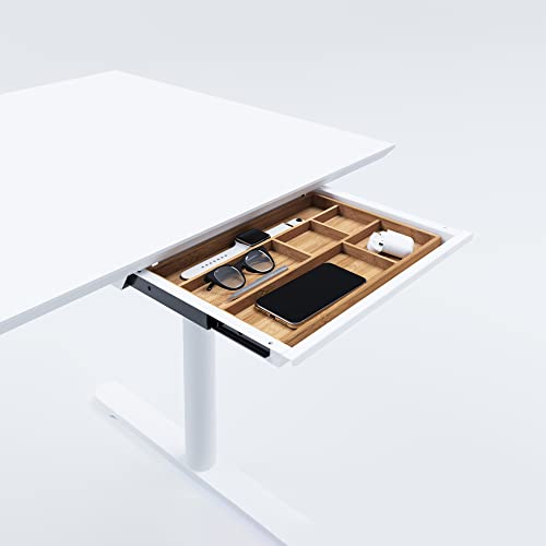 ACTIFORCE Premium Untertisch Schublade | die perfekte Unterbau Schreibtischschublade für einen aufgeräumten Schreibtisch | Mit Kabeldurchführung (Weiß, Schmal 39cm) von ACTIFORCE
