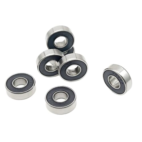 10 stücke 697RS Kugellager 7x17x5 Mm ABEC-7 Hobby Elektrische RC Auto Lkw 697 RS 2RS Lager 697-2RS Schwarz Versiegelt von ACTINPANT