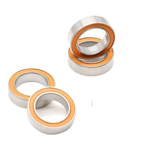 4 stücke S6700-2RS 10x15x4mm Edelstahl Hybrid Si3N4 Keramik Kugellager Angeln Getriebe Linie Rad S6700RS von ACTINPANT