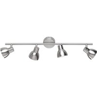 Led Deckenstrahler lester 4-flammig Silber matt / Chrom, Breite 58cm von ACTION